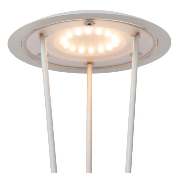 Lucide RENEE - Oplaadbare Tafellamp Buiten - Accu/Batterij - Ø 12,3 cm - LED Dimb. - 1x2,2W 2700K/3000K - IP54 - Met draadloos oplaadstation - Wit - detail 2
